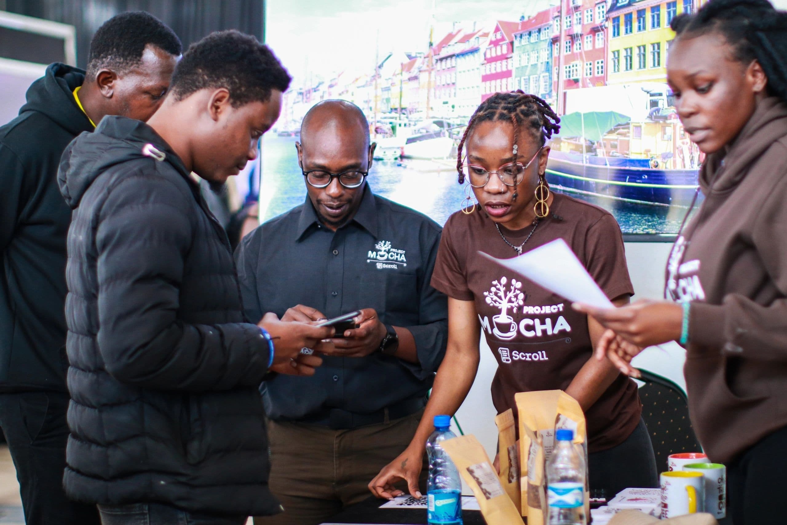 Coffee farm background